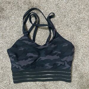 Curves n conbatboots Camo Print Sports Bra